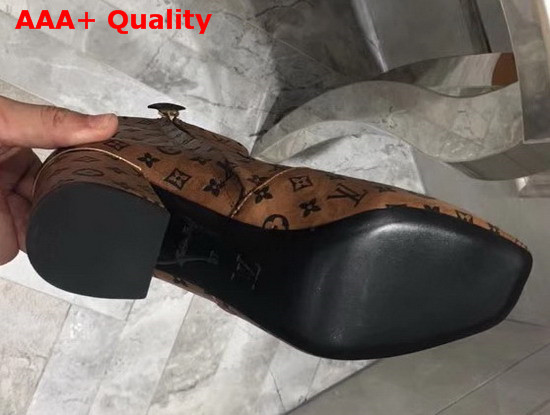 Louis Vuitton Skyline Ankle Boot in Brown Monogram Calf Leather Replica