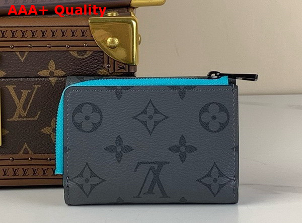 Louis Vuitton Slender Pilot Wallet in Monogram Eclipse Reverse Coated Canvas Replica