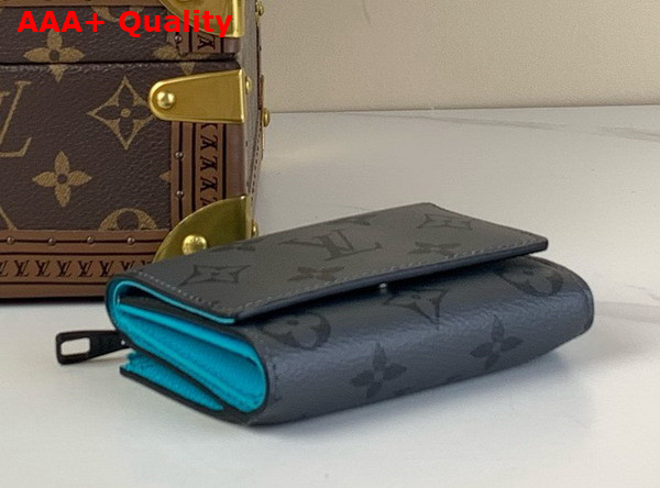 Louis Vuitton Slender Pilot Wallet in Monogram Eclipse Reverse Coated Canvas Replica