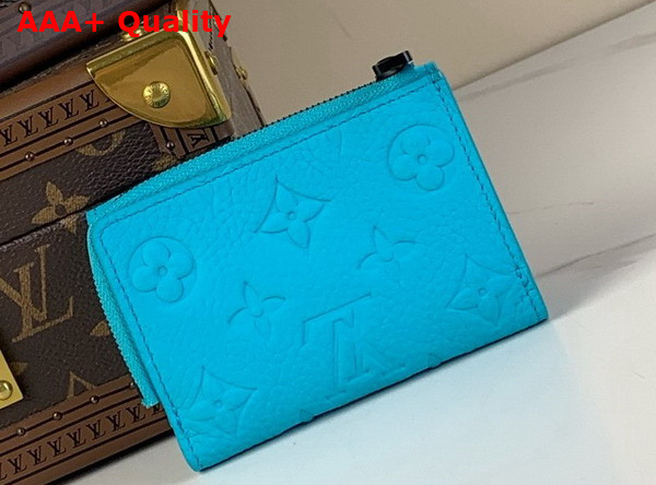 Louis Vuitton Slender Pilot Wallet in Turquoise Taurillon Monogram Embossed Cowhide Leather M11500 Replica