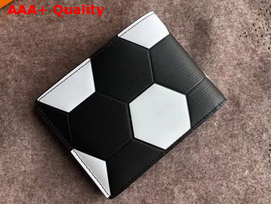 Louis Vuitton Slender Wallet Black Epi Leather Men LV 2018 FIFA World Cup Edition Replica