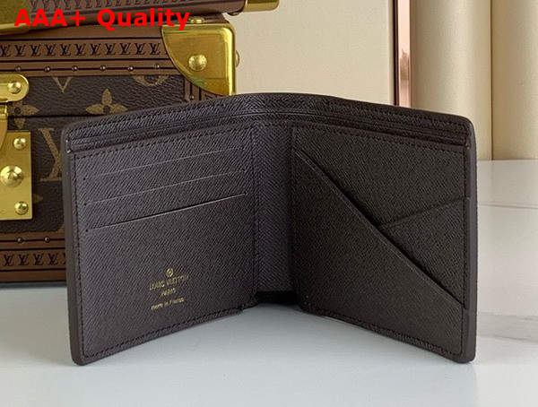 Louis Vuitton Slender Wallet Chocolate Monogram Craggy Coated Canvas Replica