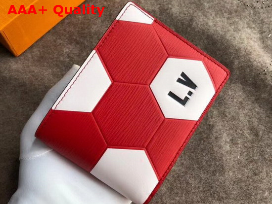 Louis Vuitton Slender Wallet Epi Red Men LV 2018 FIFA World Cup Edition Replica