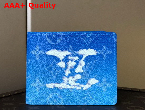 Louis Vuitton Slender Wallet Monogram Clouds Coated Canvas M69742 Replica