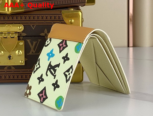 Louis Vuitton Slender Wallet Vanilla Monogram Craggy Coated Canvas Replica