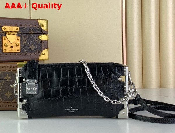 Louis Vuitton Slim Trunk in Black Crocodile Embossed Calfskin Replica