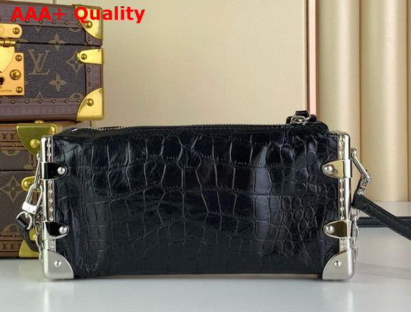 Louis Vuitton Slim Trunk in Black Crocodile Embossed Calfskin Replica