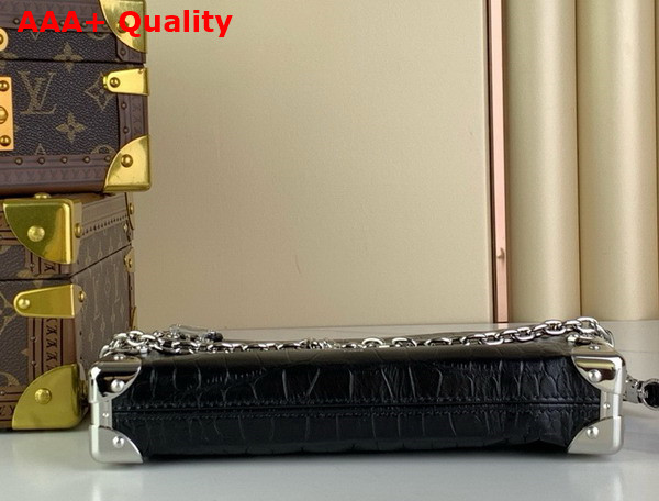 Louis Vuitton Slim Trunk in Black Crocodile Embossed Calfskin Replica