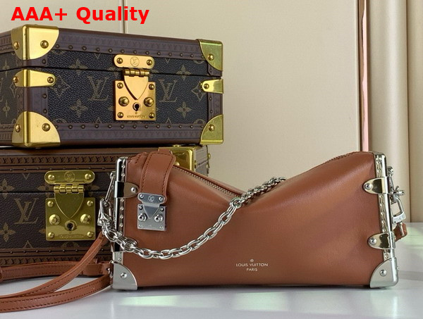 Louis Vuitton Slim Trunk in Cognac Brown Calf Leather Replica