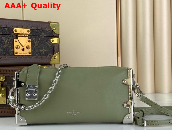 Louis Vuitton Slim Trunk in Khaki Calf Leather Replica