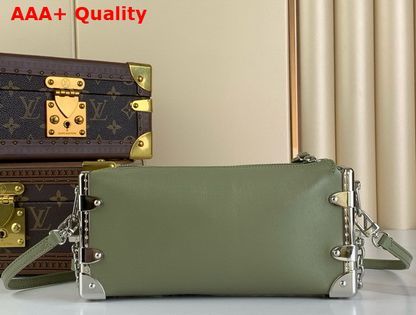 Louis Vuitton Slim Trunk in Khaki Calf Leather Replica