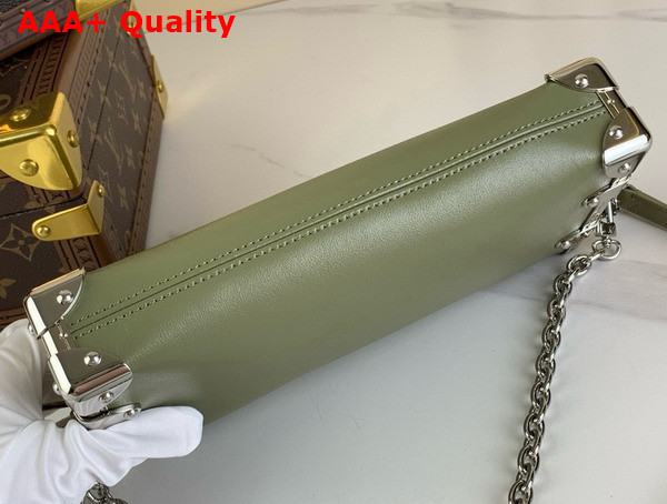 Louis Vuitton Slim Trunk in Khaki Calf Leather Replica