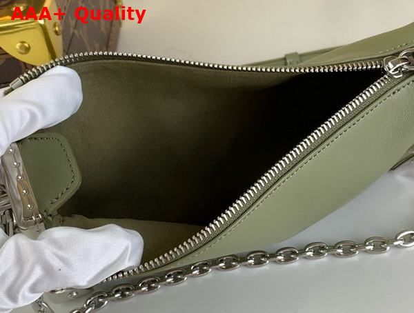 Louis Vuitton Slim Trunk in Khaki Calf Leather Replica