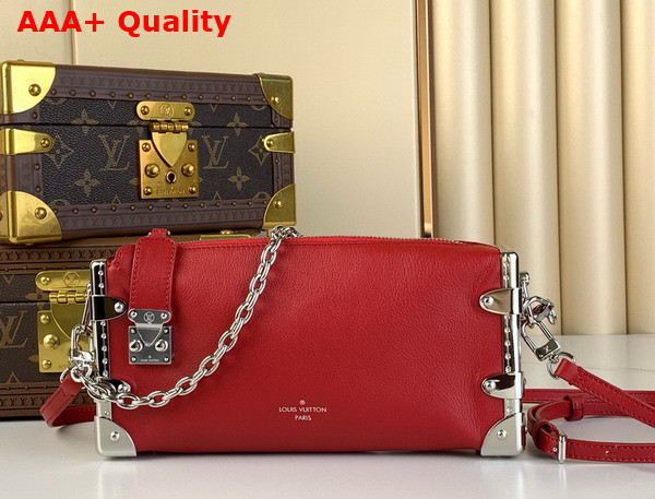 Louis Vuitton Slim Trunk in Red Calf Leather Replica