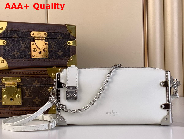 Louis Vuitton Slim Trunk in White Calf Leather Replica