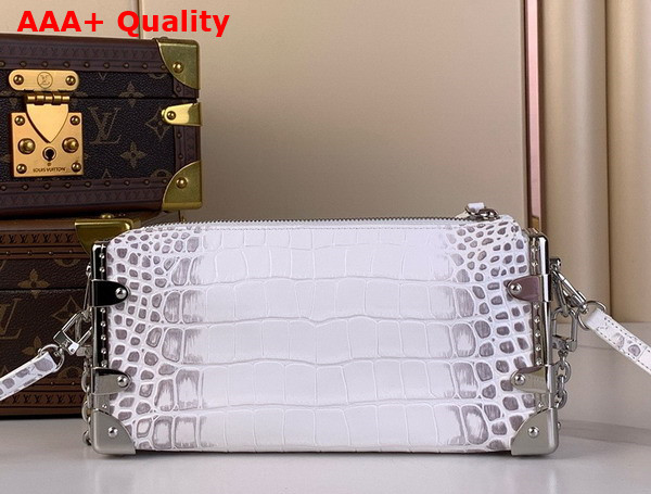 Louis Vuitton Slim Trunk in White Crocodile Embossed Calfskin Replica