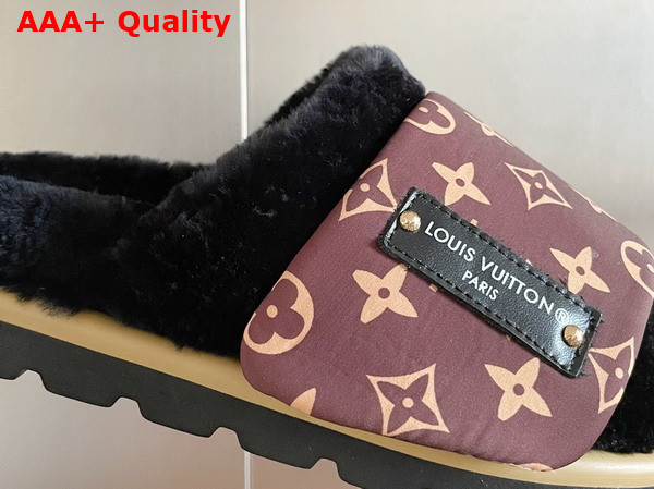 Louis Vuitton Slipper Pillow Flat Comfort Mule Noir 1AAM3O Replica