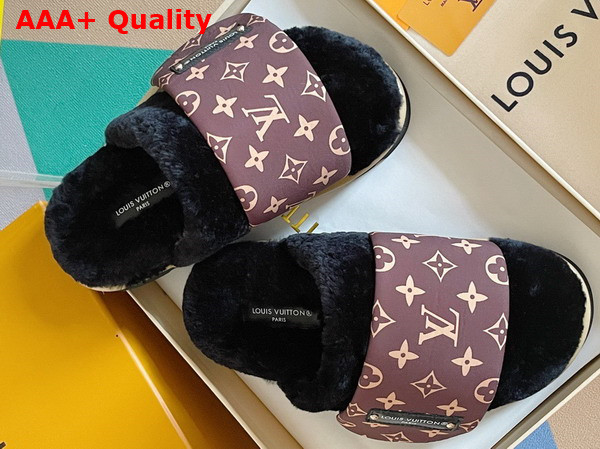 Louis Vuitton Slipper Pillow Flat Comfort Mule Noir 1AAM3O Replica