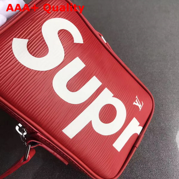 Louis Vuitton Small Supreme Messenger Red Epi Leather Replica