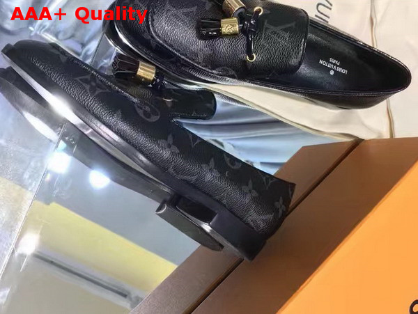 Louis Vuitton Society Loafer Monogram Eclipse Replica