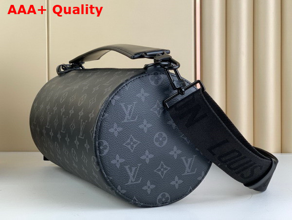 Louis Vuitton Soft Polochon Bag in Monogram Eclipse Coated Canvas Replica