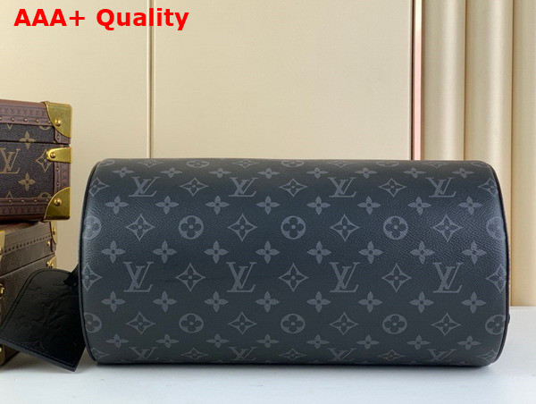 Louis Vuitton Soft Polochon Bag in Monogram Eclipse Coated Canvas Replica