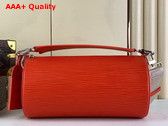 Louis Vuitton Soft Polochon MM Bag in Orange Epi Leather Replica