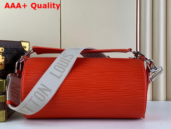 Louis Vuitton Soft Polochon MM Bag in Orange Epi Leather Replica