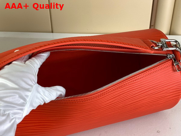 Louis Vuitton Soft Polochon MM Bag in Orange Epi Leather Replica