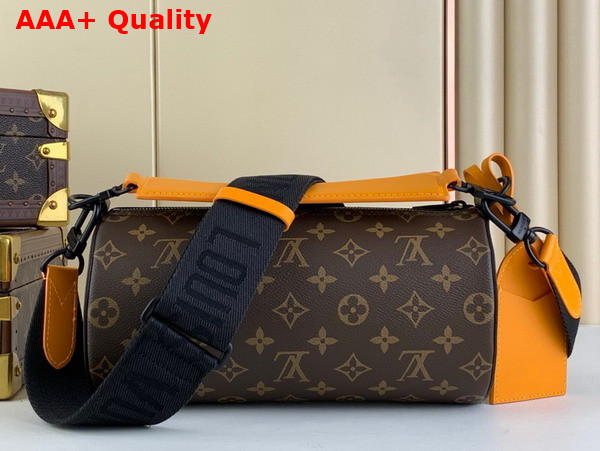 Louis Vuitton Soft Polochon PM Bag in Radiant Sun Monogram Macassar Coated Canvas Replica