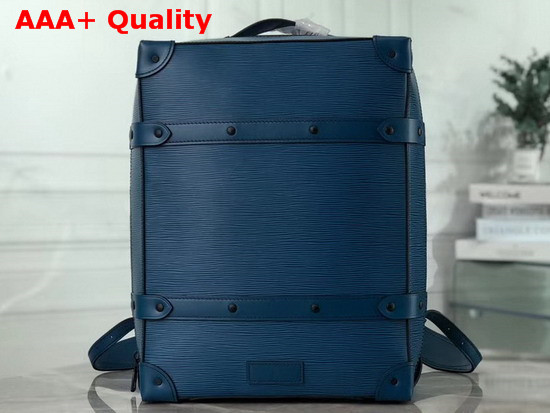 Louis Vuitton Soft Trunk Backpack PM Blue Epi Leather Replica