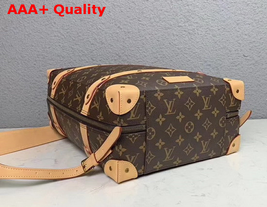 Louis Vuitton Soft Trunk Backpack in Monogram Canvas and Natural Cowhide Leather Replica