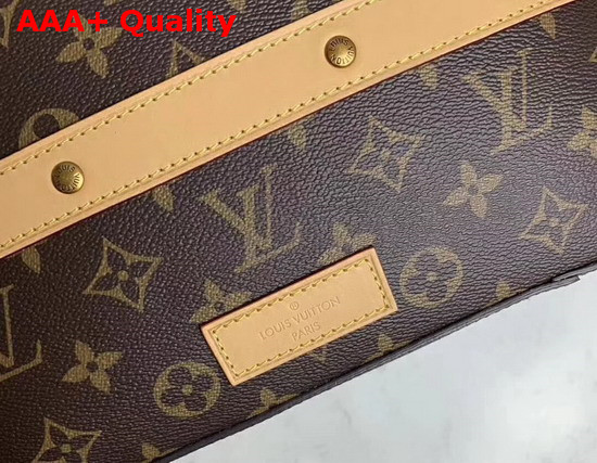 Louis Vuitton Soft Trunk Backpack in Monogram Canvas and Natural Cowhide Leather Replica