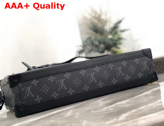 Louis Vuitton Soft Trunk Briefcase Black and Grey Monogram Eclipse Canvas M44952 Replica