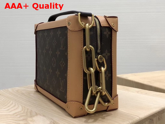 Louis Vuitton Soft Trunk Monogram Coated Canvas and Natural Cowhide Leather Trim M44660 Replica