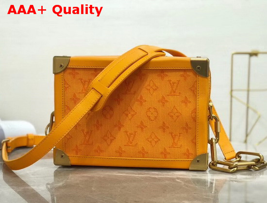 Louis Vuitton Soft Trunk Ochre Yellow Monogra Denim Replica