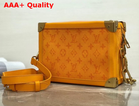 Louis Vuitton Soft Trunk Ochre Yellow Monogra Denim Replica