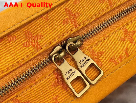 Louis Vuitton Soft Trunk Ochre Yellow Monogra Denim Replica