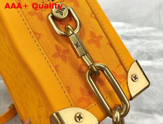 Louis Vuitton Soft Trunk Ochre Yellow Monogra Denim Replica