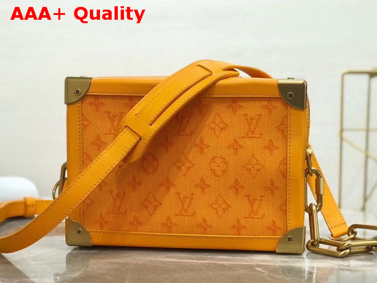 Louis Vuitton Soft Trunk Ochre Yellow Monogra Denim Replica