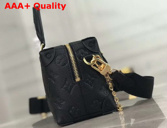 Louis Vuitton Soft Trunk Single Handle Bag in Black Monogram Empreinte Leather Replica