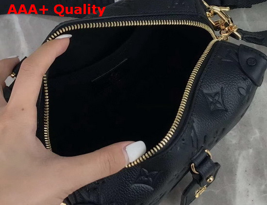 Louis Vuitton Soft Trunk Single Handle Bag in Black Monogram Empreinte Leather Replica