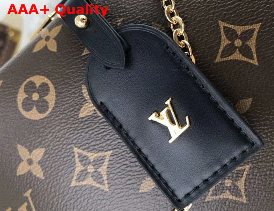 Louis Vuitton Soft Trunk Single Handle Bag in Monogram Canvas and Black Letaher Replica