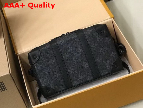 Louis Vuitton Soft Trunk Wallet in Monogram Eclipse Canvas and Cowhide Leather Trim Replica