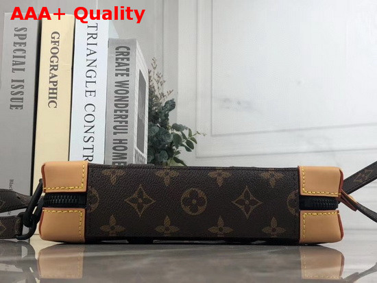 Louis Vuitton Soft Trunk in Brown Taiga Leather and Monogram Canvas Replica