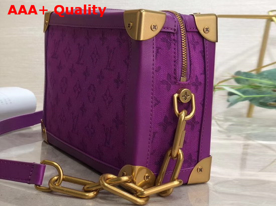 Louis Vuitton Soft Trunk in Purple Monogram Denim Replica