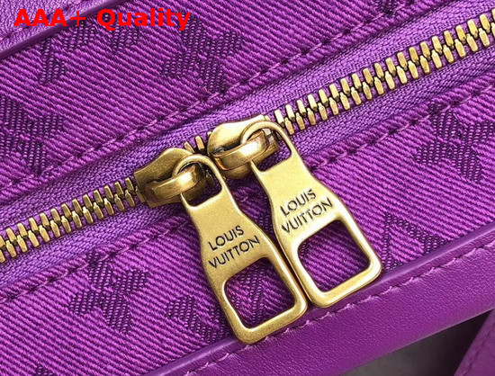 Louis Vuitton Soft Trunk in Purple Monogram Denim Replica