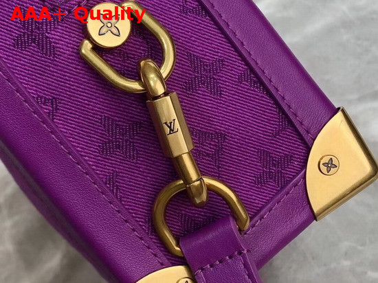 Louis Vuitton Soft Trunk in Purple Monogram Denim Replica