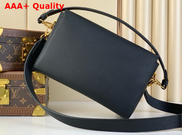 Louis Vuitton Soft Twist Handbag in Black Calfskin M24639 Replica