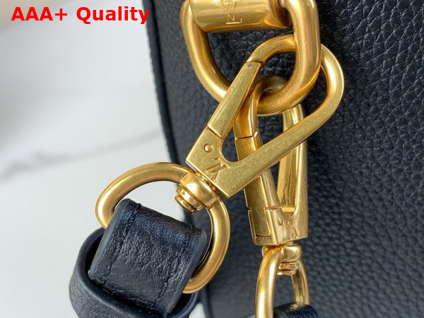 Louis Vuitton Soft Twist Handbag in Black Calfskin M24639 Replica